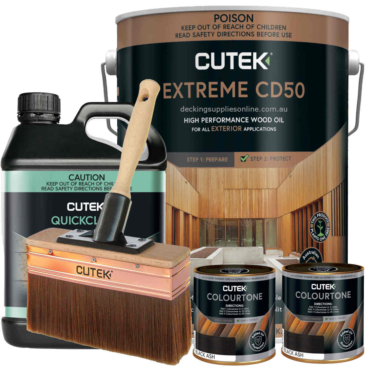 Cutek_10_litre_Extreme_Quick_Clean_Oiling_Black_Ash_Bundle_Decking_Supplies_Online