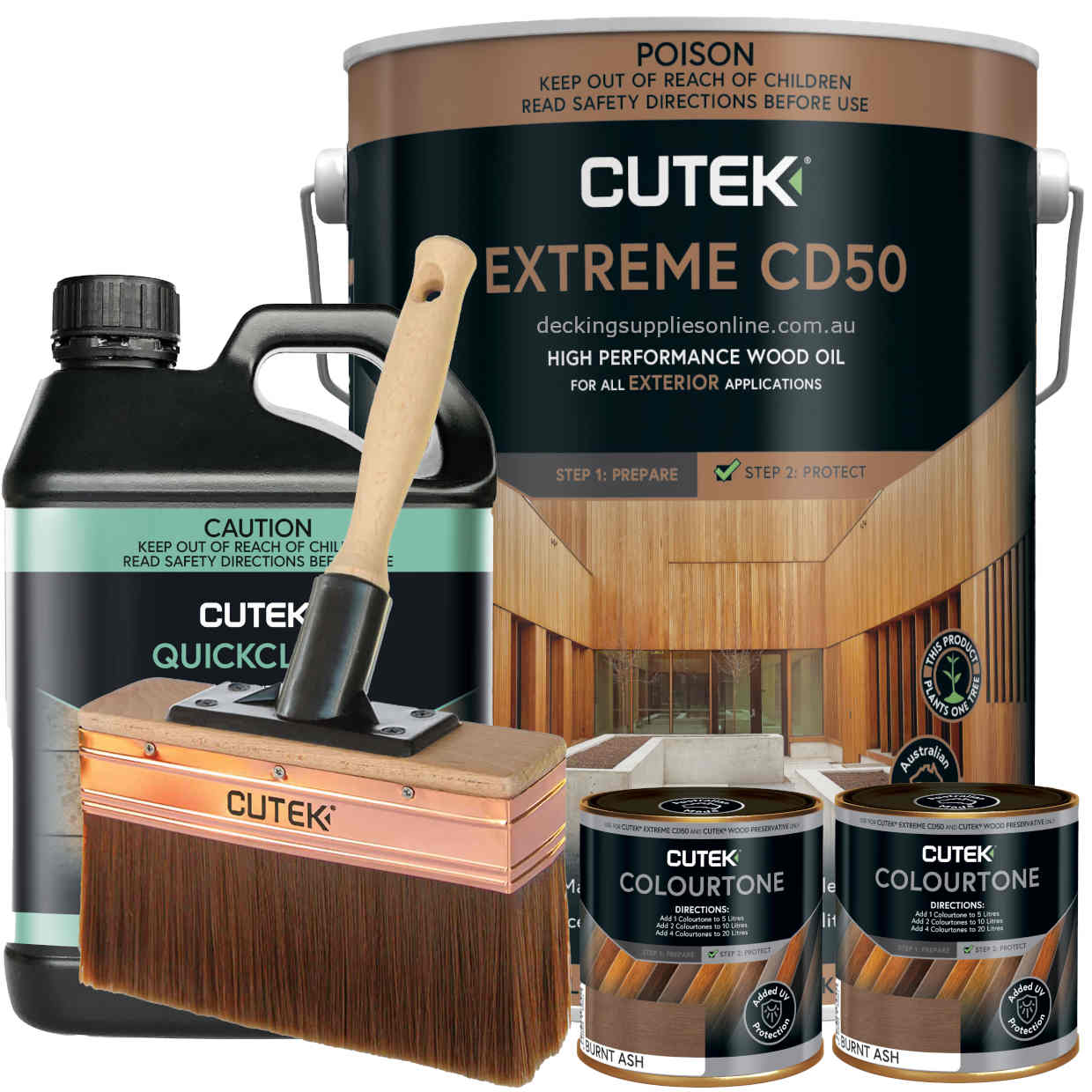 Cutek_10_litre_Extreme_Quick_Clean_Oiling_Burnt_Ash_Bundle_Decking_Supplies_Online