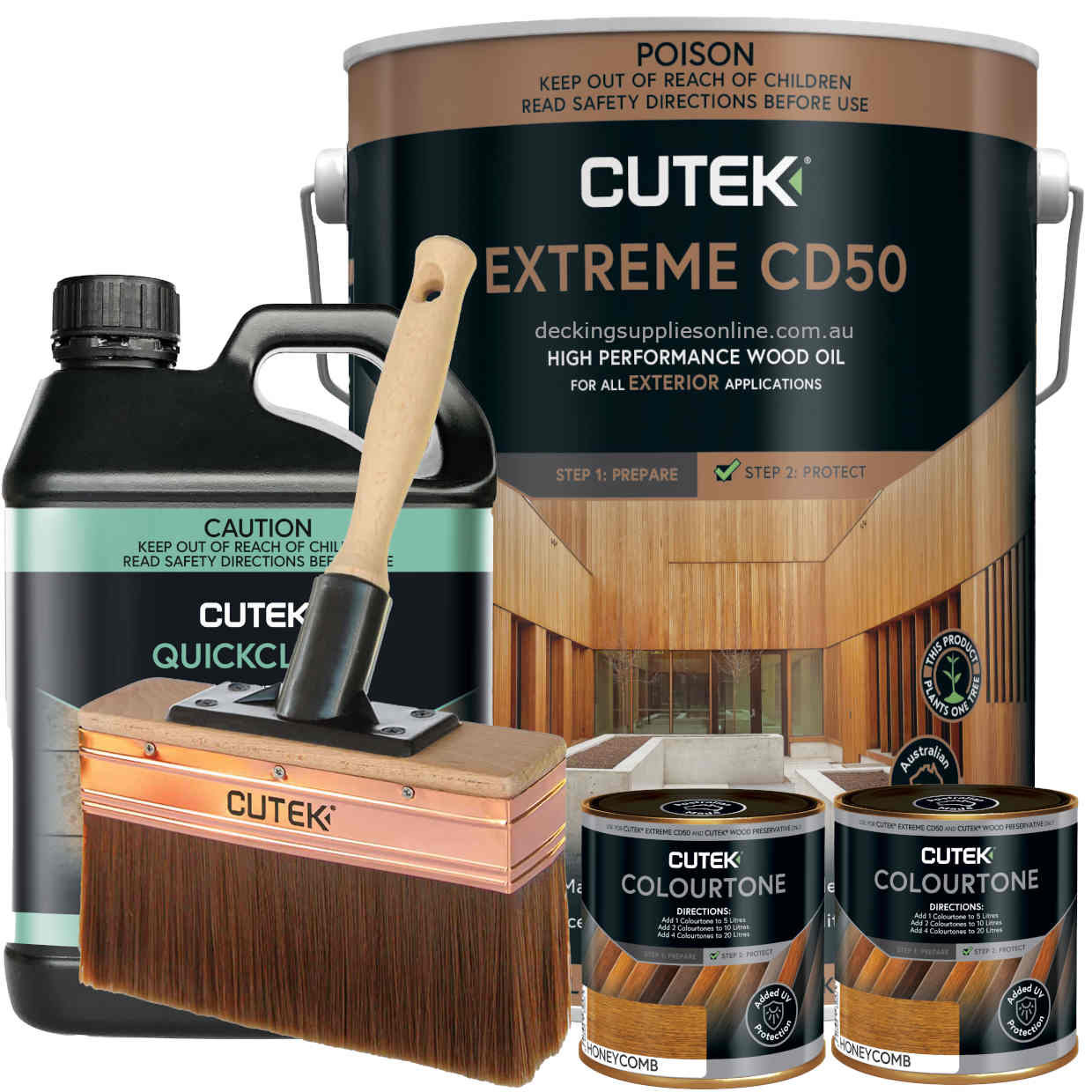 Cutek_10_litre_Extreme_Quick_Clean_Oiling_Honeycomb_Bundle_Decking_Supplies_Online