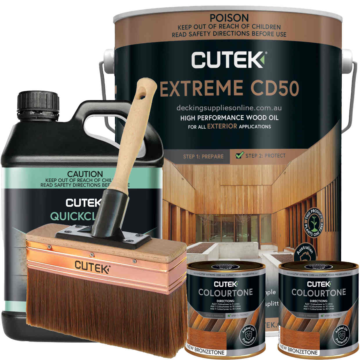 Cutek_10_litre_Extreme_Quick_Clean_Oiling_New_Bronzetone_Bundle_Decking_Supplies_Online