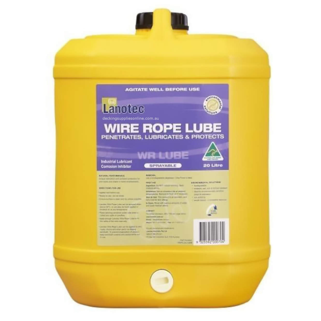 Lanotec_Wire_Rope_Lube_20L_Decking_Supplies_Online